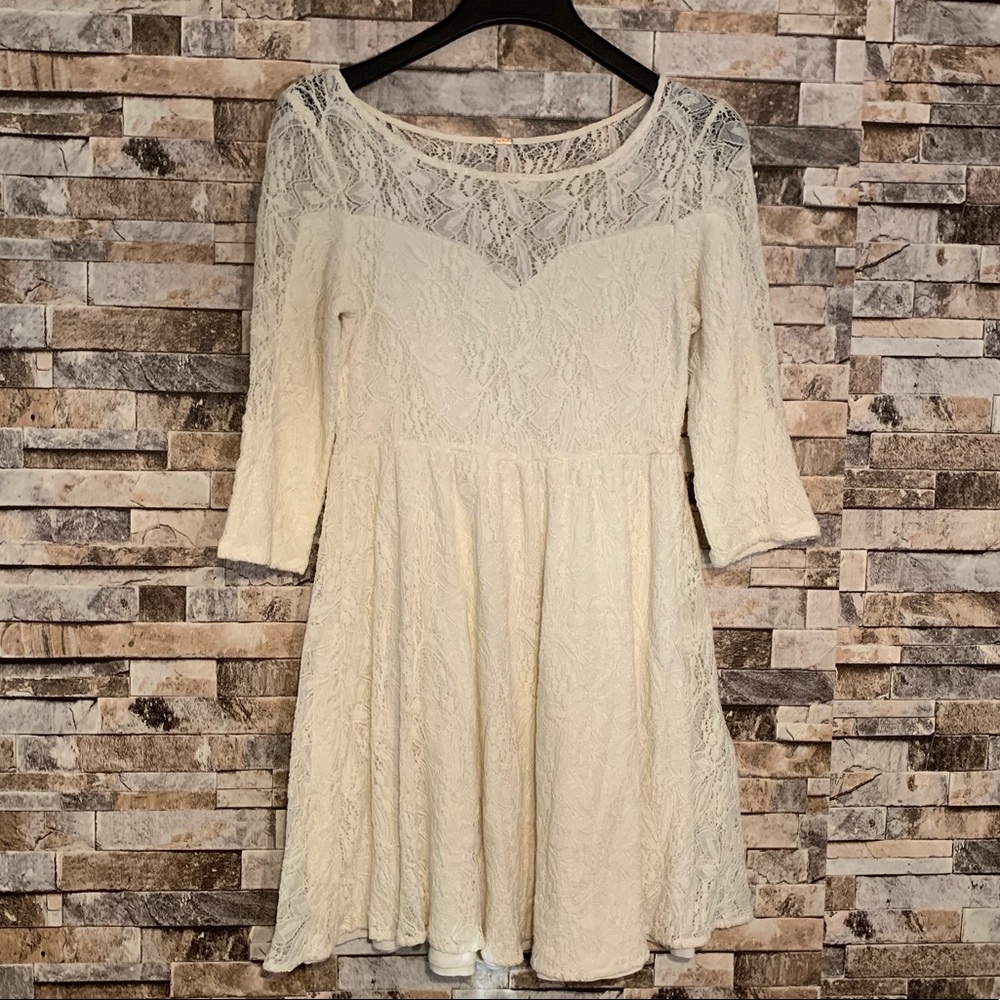 Free People Lace Skater Dress